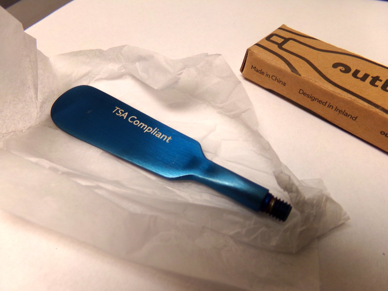 Outlery Head Accessory Knife ( TSA ) Utensils Camping Survival - Blue - 40