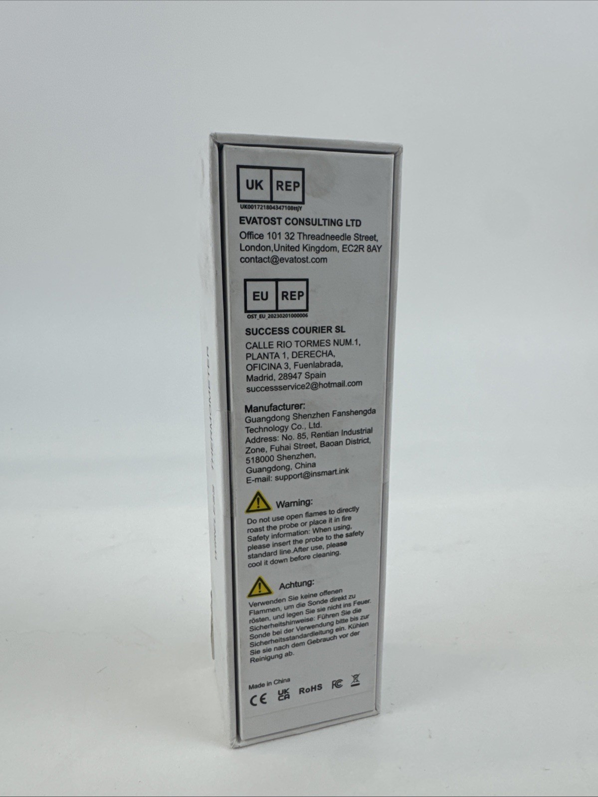 INSMART Wireless Smart Meat Thermometer,330FT Bluetooth Range,100% Waterproof