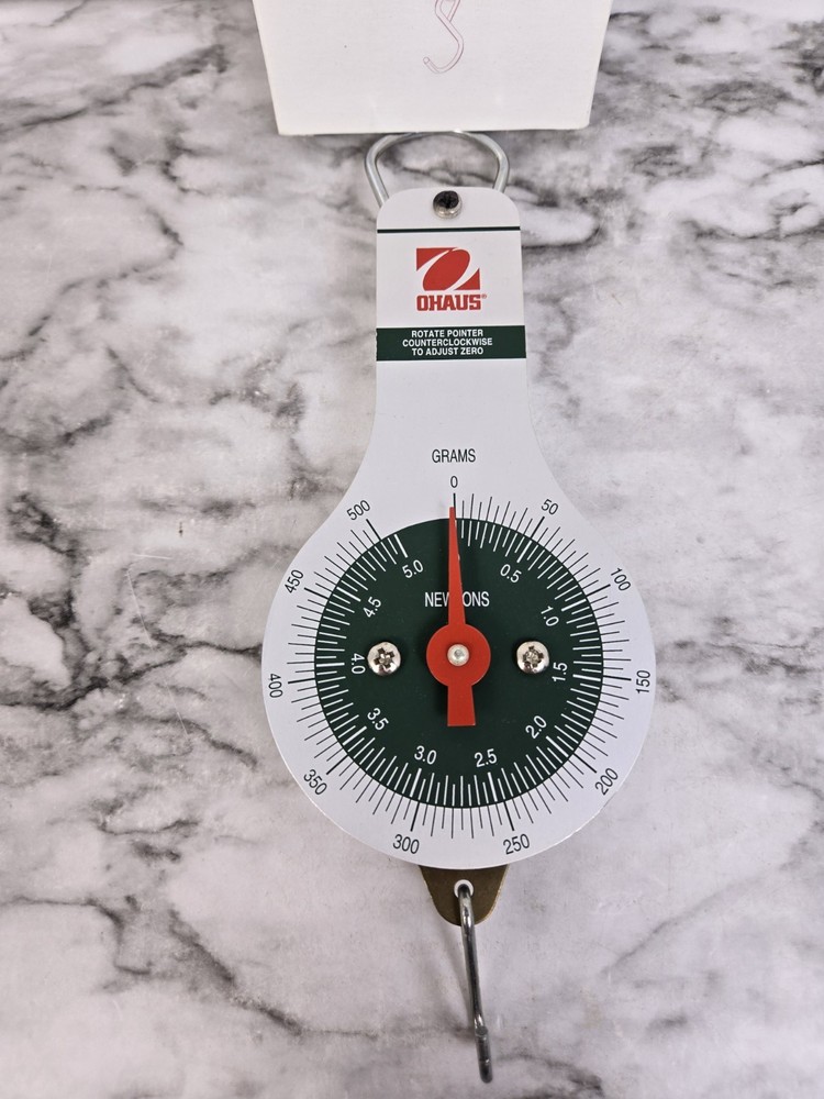 Vtg Ohaus Dial Spring Scale W/ Original Box