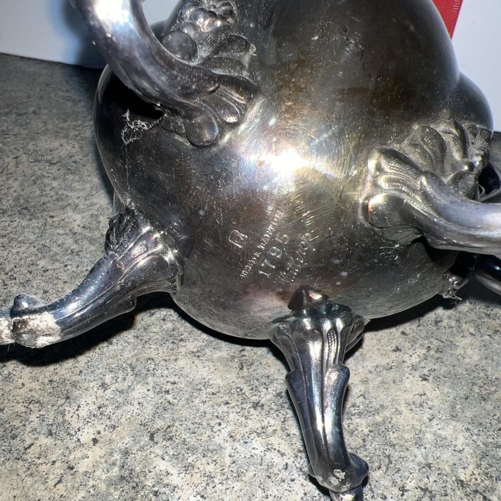 Reed & Barton Silver Coffee/Tea Set w/ Creamer, Sugar w/ lid