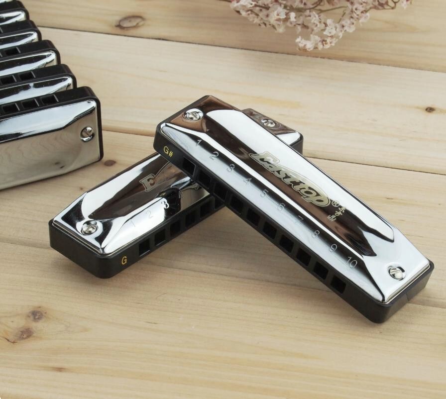 EASTTOP 10Hole Harmonica set 20Tone Diatonic Blues Harmonica Set blues harp set