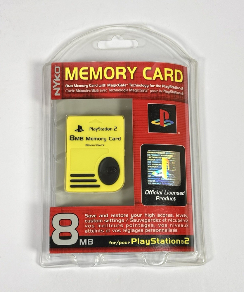 NEW PlayStation 2 PS2 8MB Magic Gate Memory Card NYKO