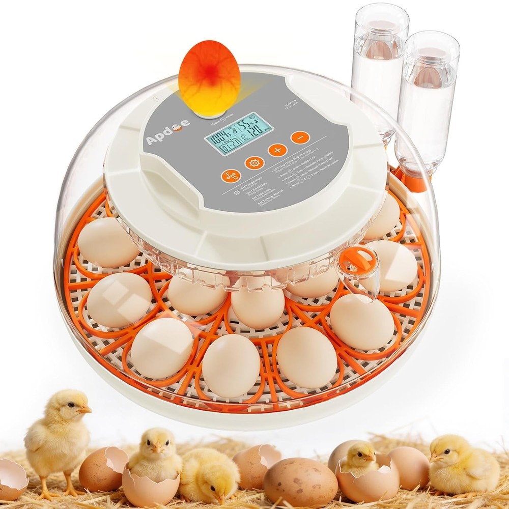 Egg Incubators for Hatching Eggs, Temperature and Humidity Control, Automatic...