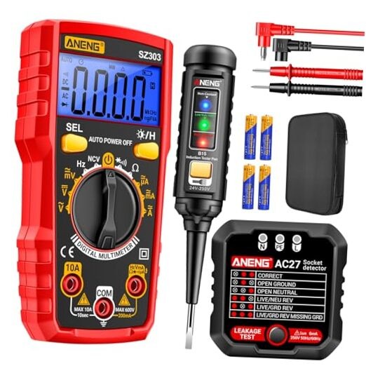 Electrical Test Kit with Digital Multimeter,Non Contact MT01 Tester Tools