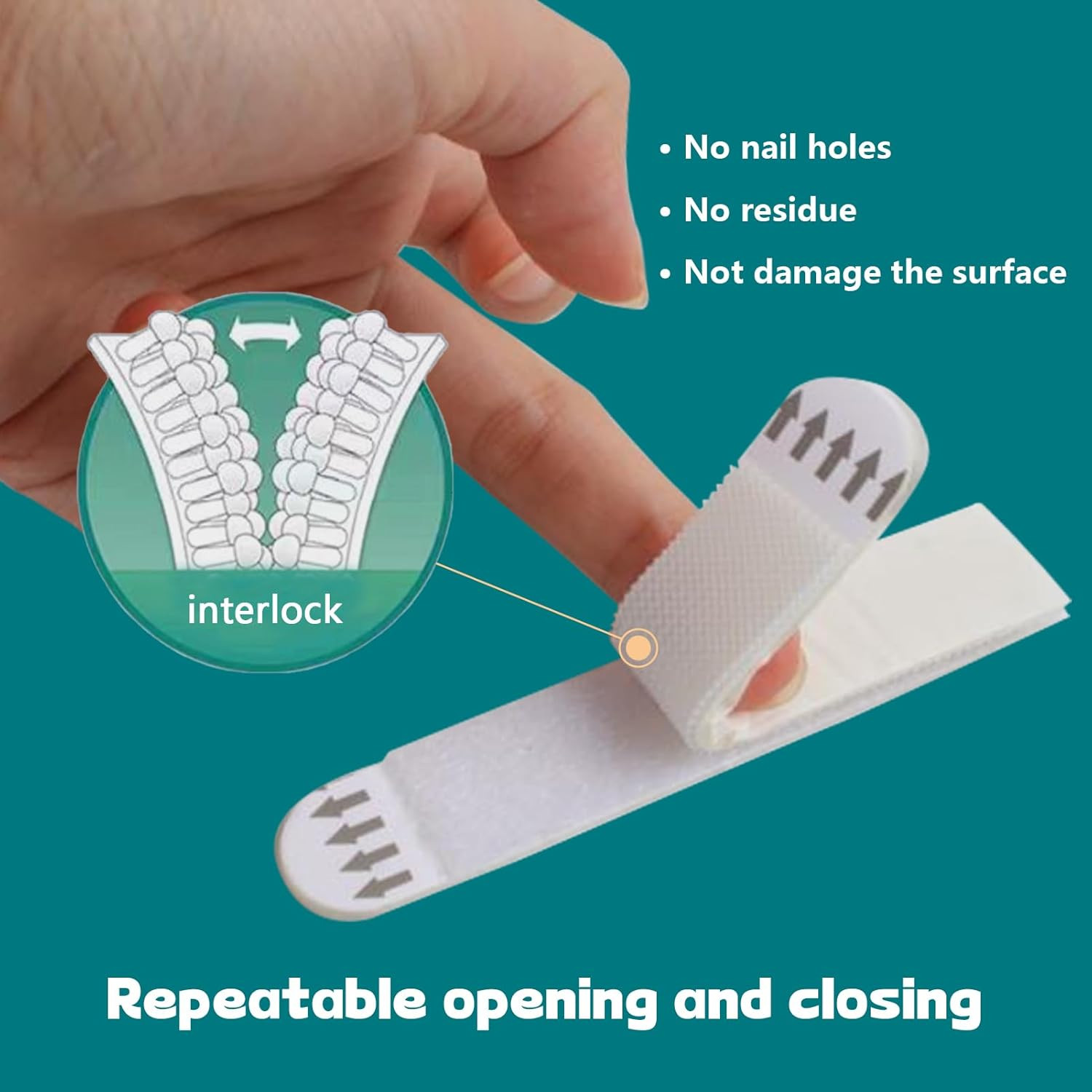 24 Pairs Heavy Duty Picture Hanging Strips – No Damage Wall Mounting Hooks