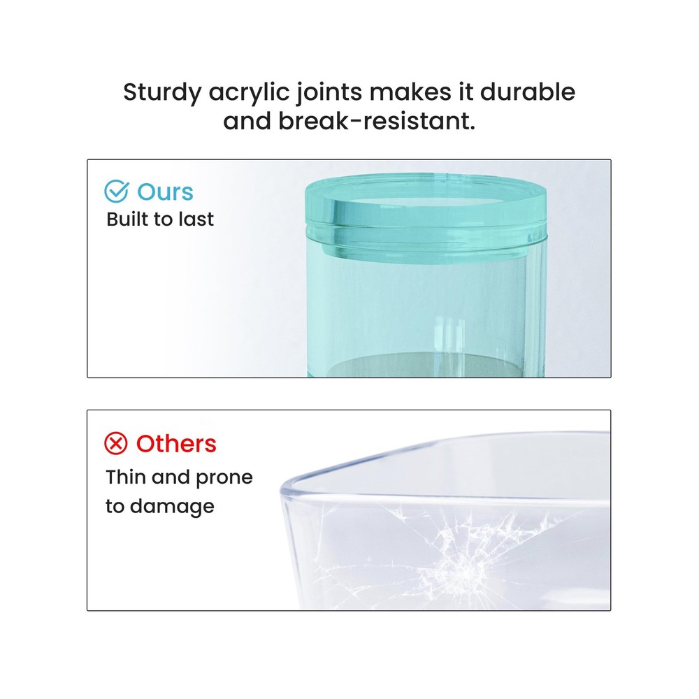 OfficeGoods 3-Tier Stackable Acrylic Holder- Stylish Desk Organizer... Fast Ship