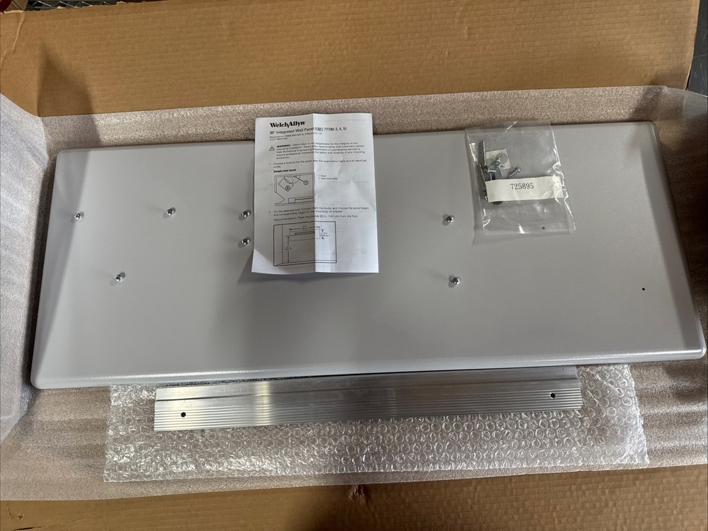 Welch Allyn Wall Mount Panel For 777 Integrated Diagnostic System 30" L 77790-3