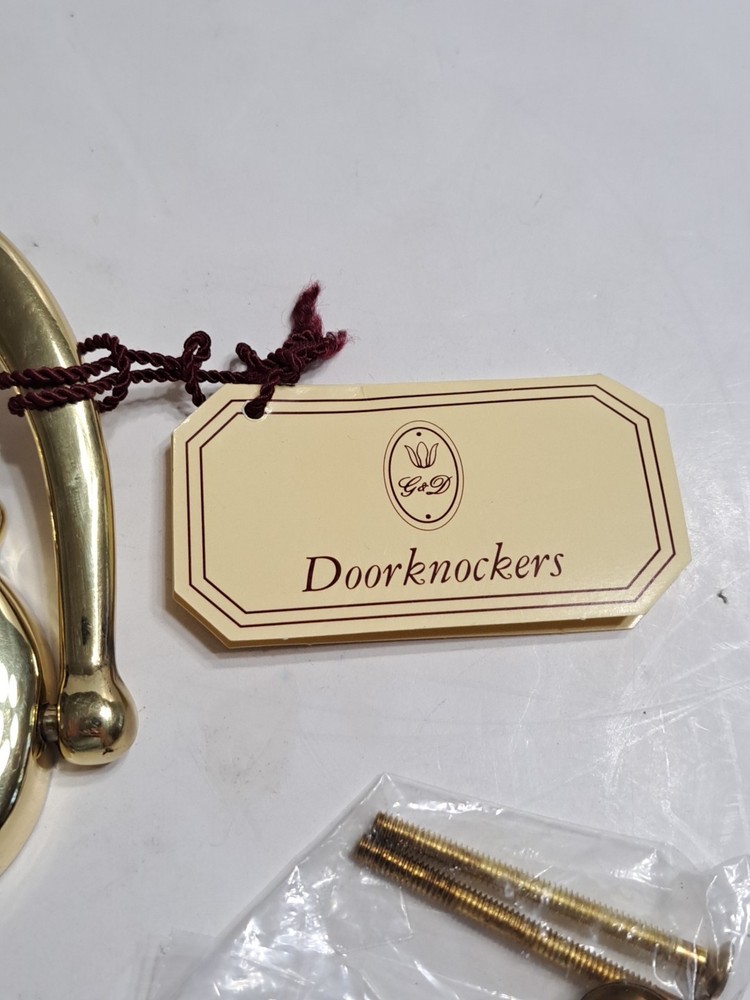 Solid Brass Door Knocker With Engraving “Jones”