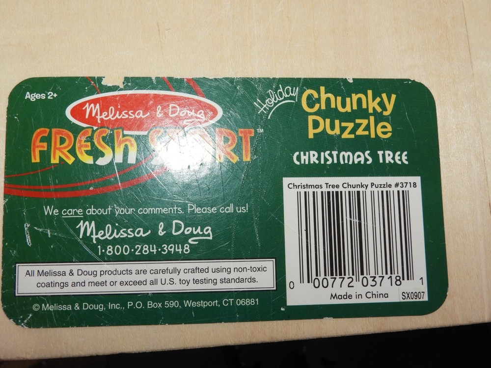 Melissa & Doug Chunky Christmas Tree Puzzle #3718