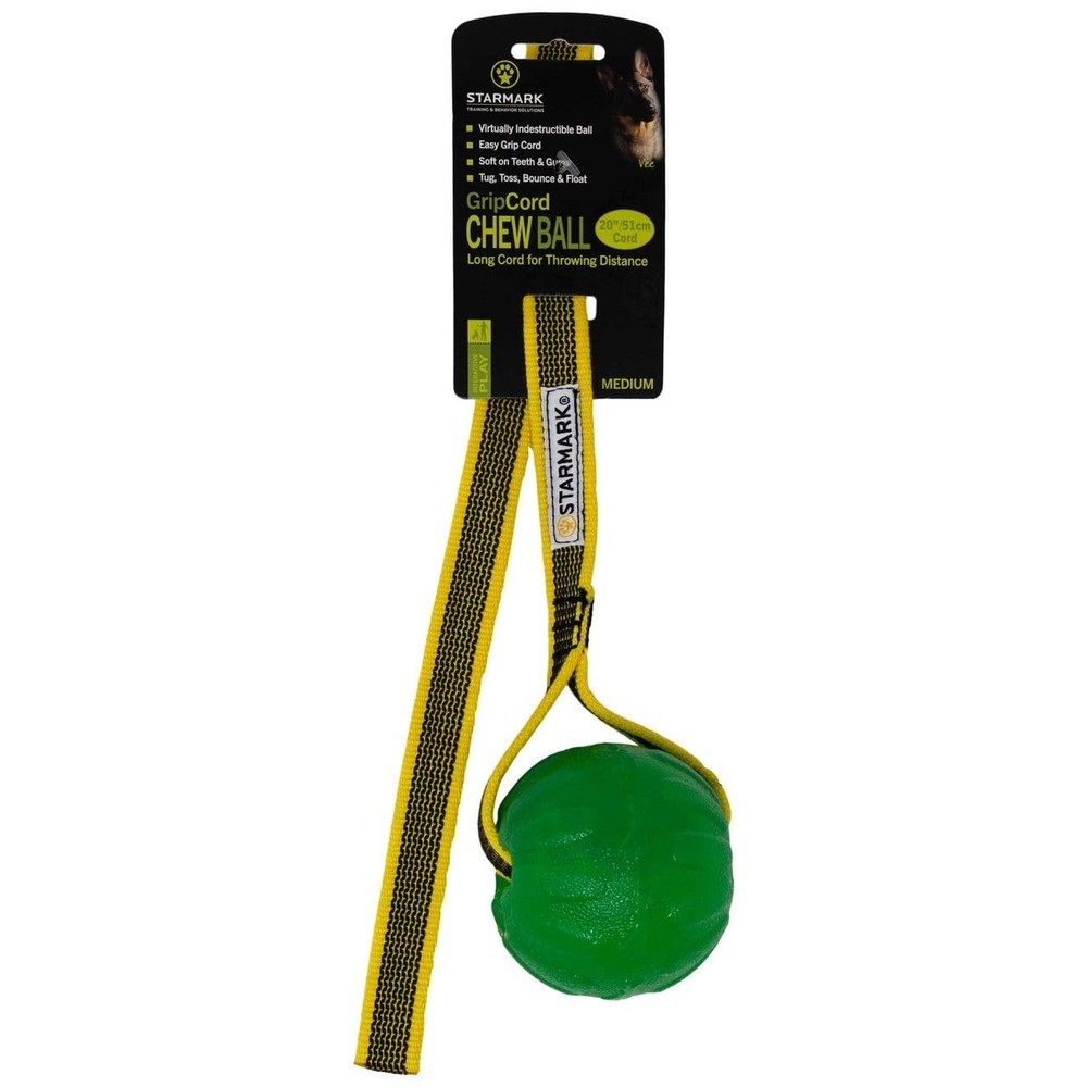 GripCord Chew Ball Cord Medium Small, Green