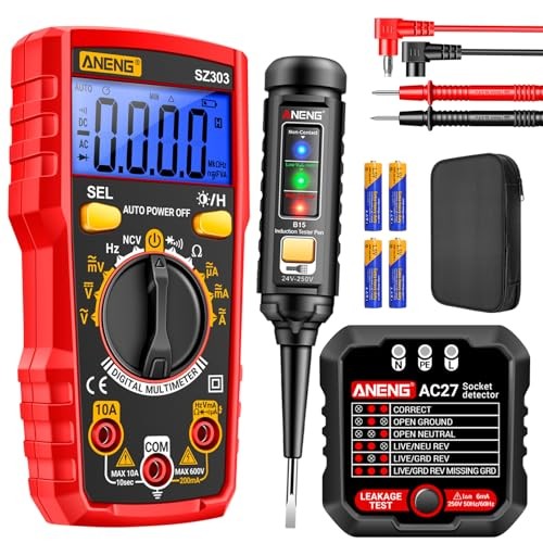 Electrical Test Kit with Digital Multimeter,Non Contact MT01 Tester Tools