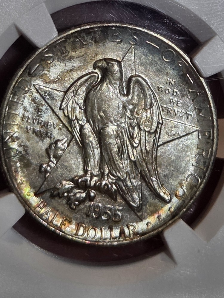 1935 S 50c Texas Half Dollar NGC MS65 "Toned"