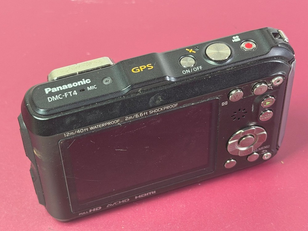Panasonic Lumix DMC-FT4 Digital Camera Black GPS Waterproof Shockproof