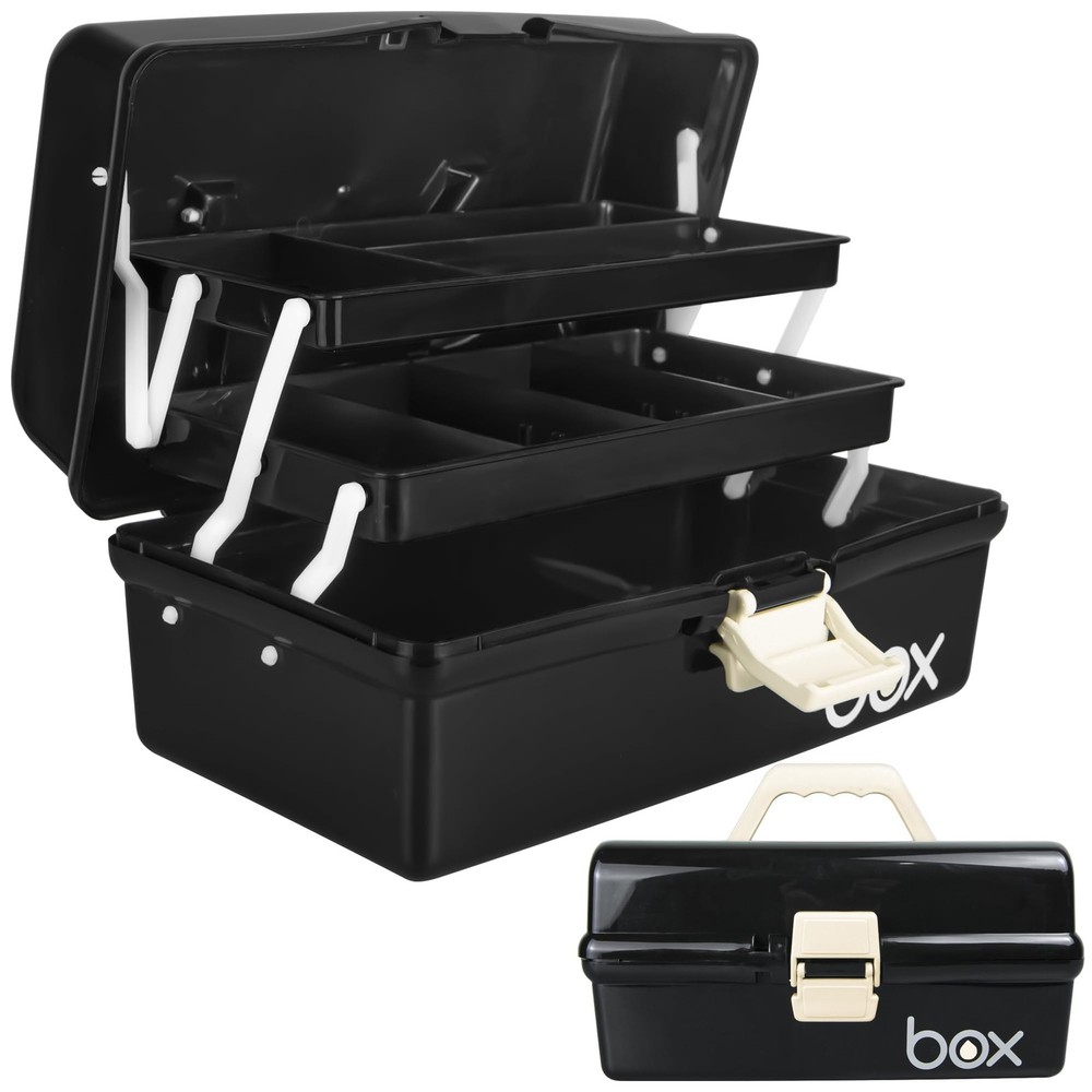 12in Three-Layer Multipurpose Storage Box Organizer Folding Tool Box/Art & Cr...