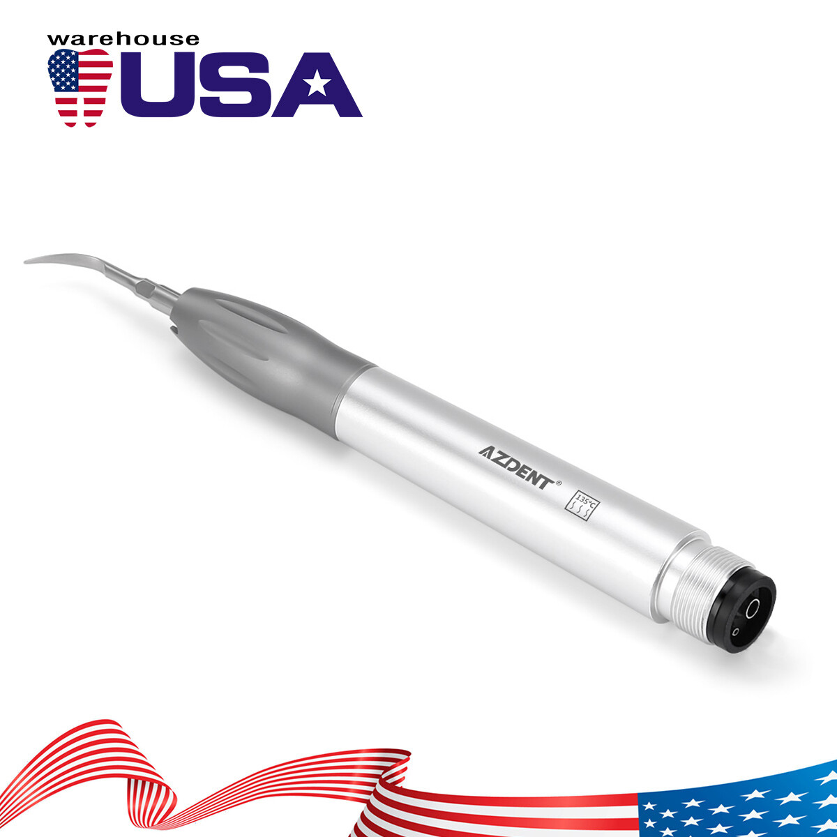 AZDENT Dental Ultrasonic Air Perio Scaler Handpiece Hygienist 2/4Holes