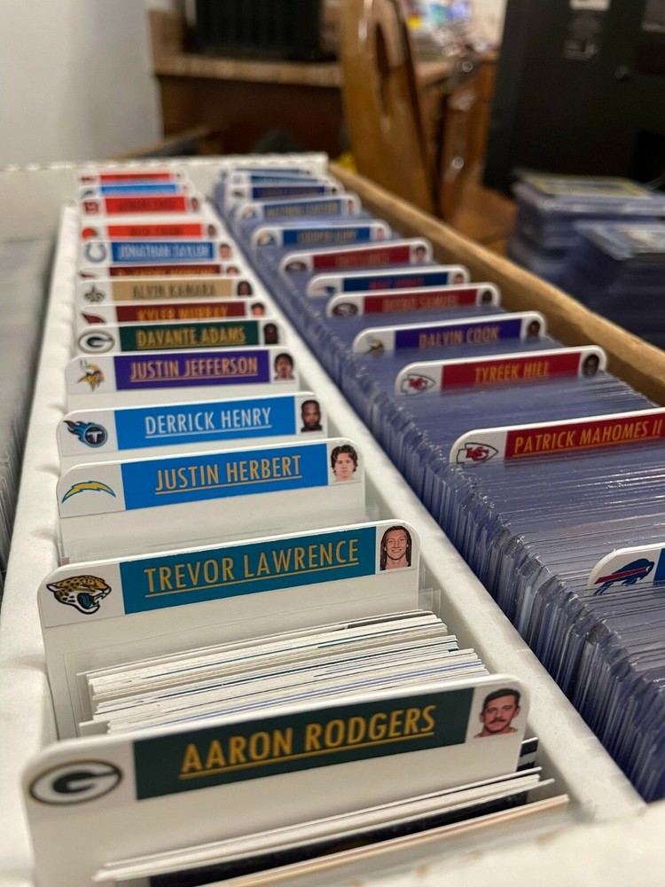 Customized BCW Tall Dividers Star Player Labels NFL MLB & NBA