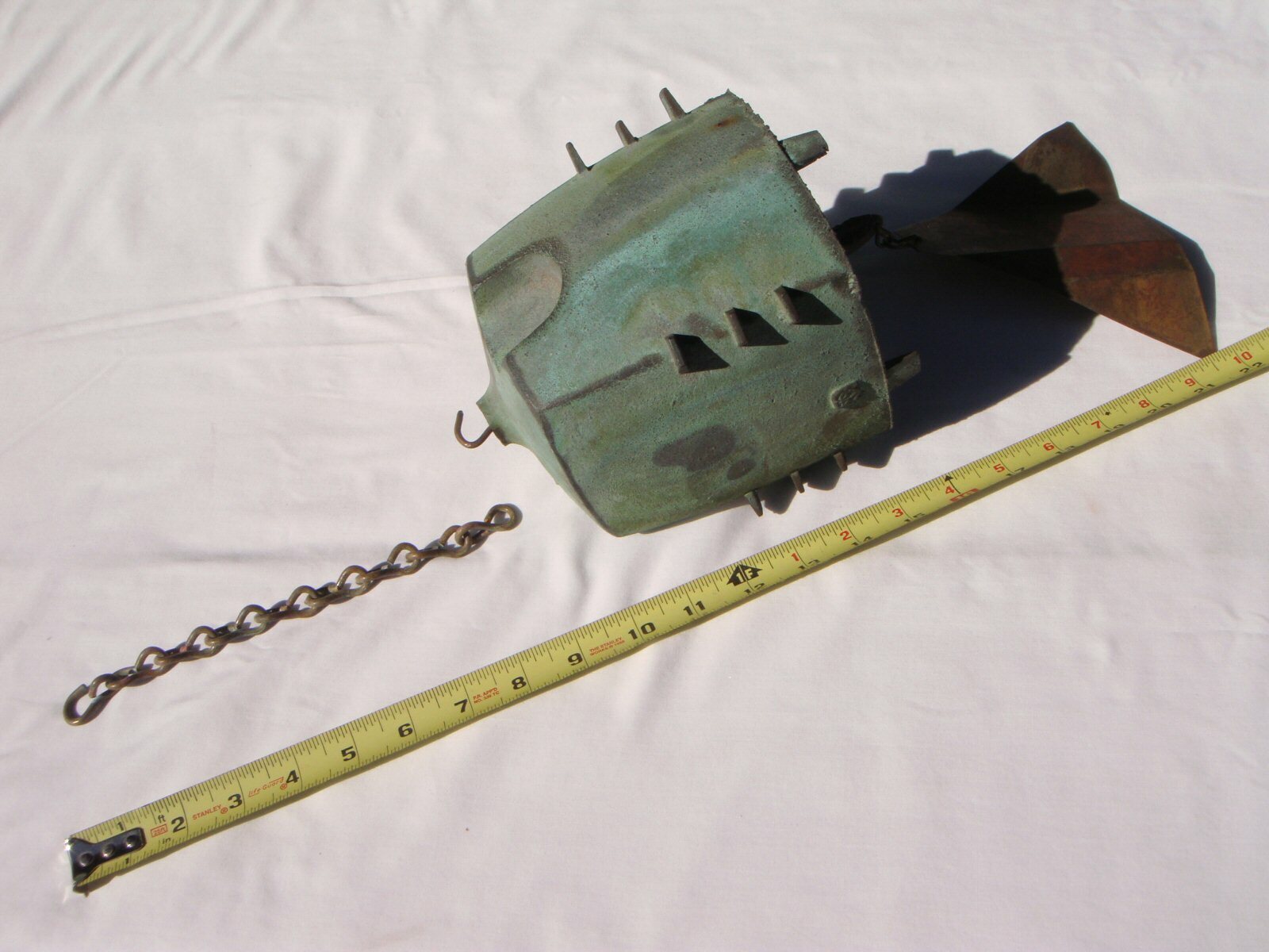 Soleri 9" Patina Replacement Hanging Chain for Mid-Size Bronze Wind Bell / Chime