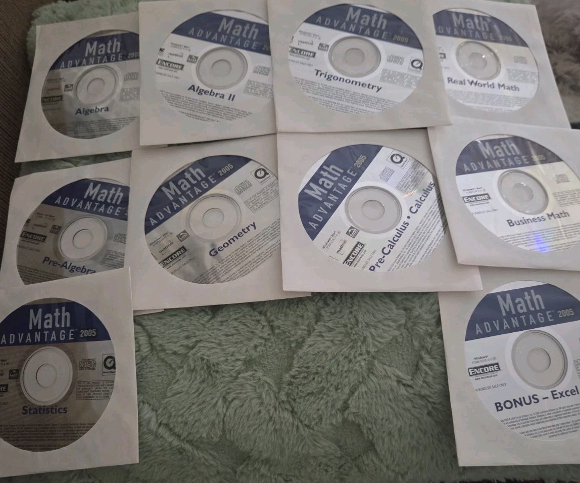 Math Advantage 2005 Study Skills Math Curriculum DVD Grades 6-12, Age 11+