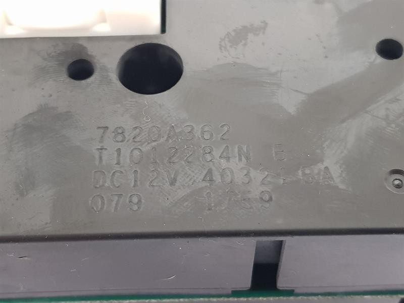 2014 MITSUBISHI L200 HEATER CONTROL PANEL ASSEMBLY 7820A362