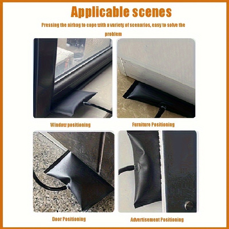 Pump Wedge Air Bag Tool - Multi-Size for Door, Window & Furniture Positioning