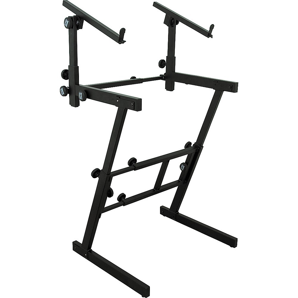 On-Stage Stands Folding Heavy-Duty Dual-Tier Z Stand