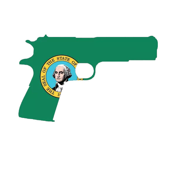 Washington Flag 1911 Sticker Decal