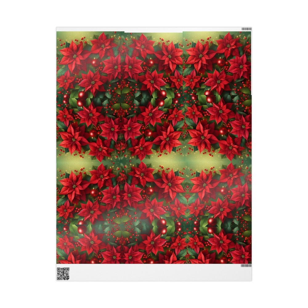 Poinsettia Wrapping Paper