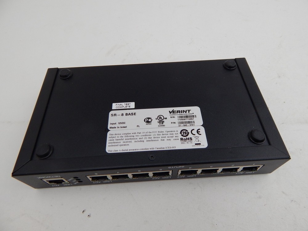 Verint Sr-8 Base 21-640-3701 Security Data Transfer Interface