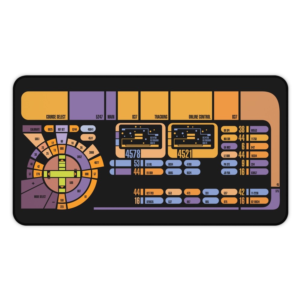 Space Fleet Conn Control Desk Mat