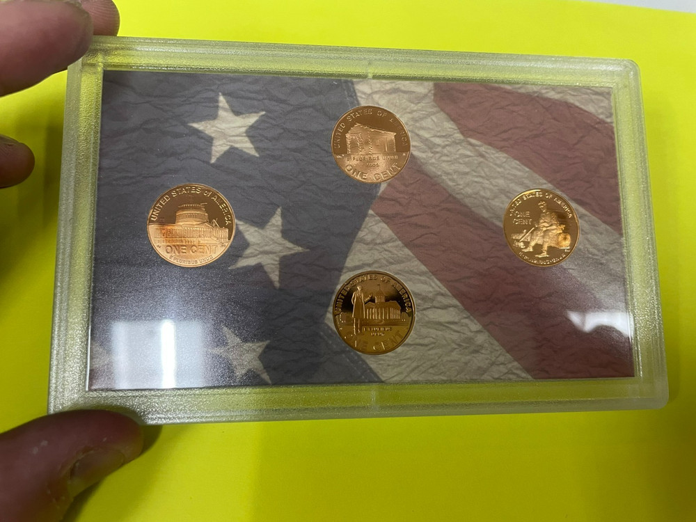 2009 US Mint Lincoln Bicentennial One Cent Proof Set #4 Toning