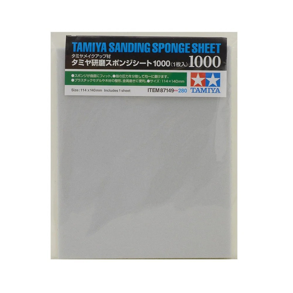 Tamiya 87149 Sanding Sponge Sheet 1000 Grit