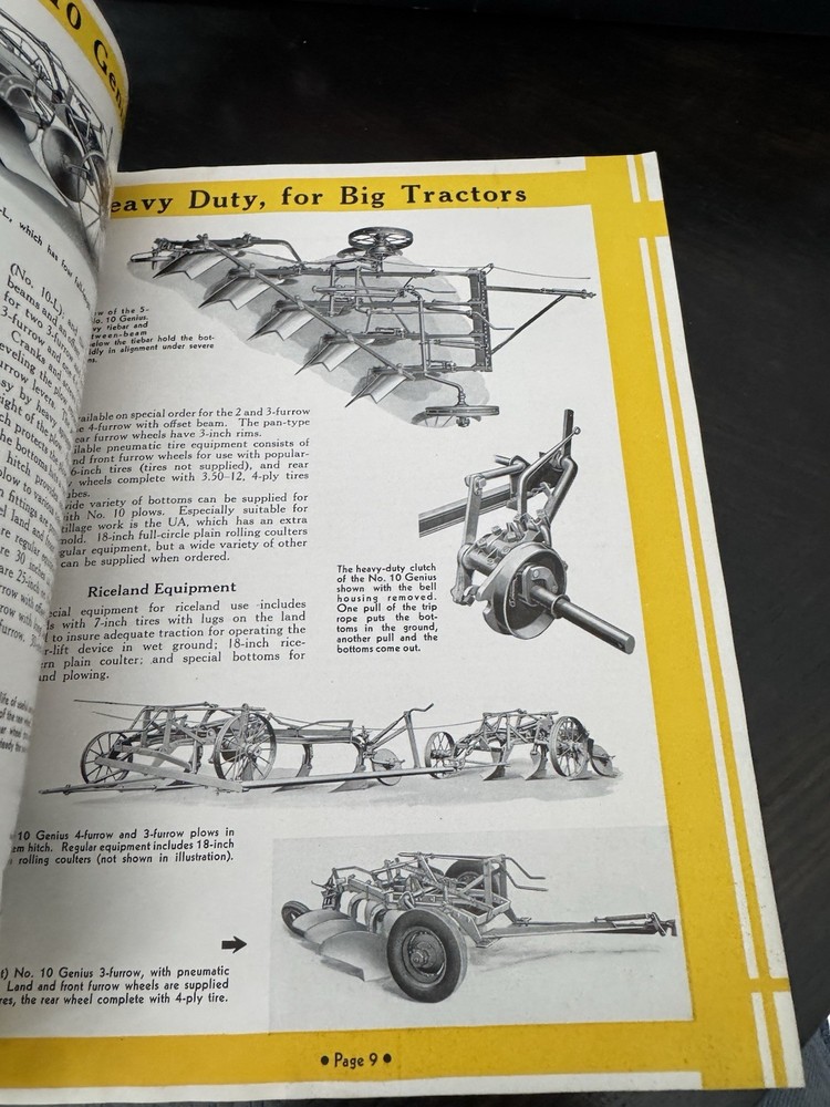 McCormick-Deering - Tractor Plows Catalog 31 Pg