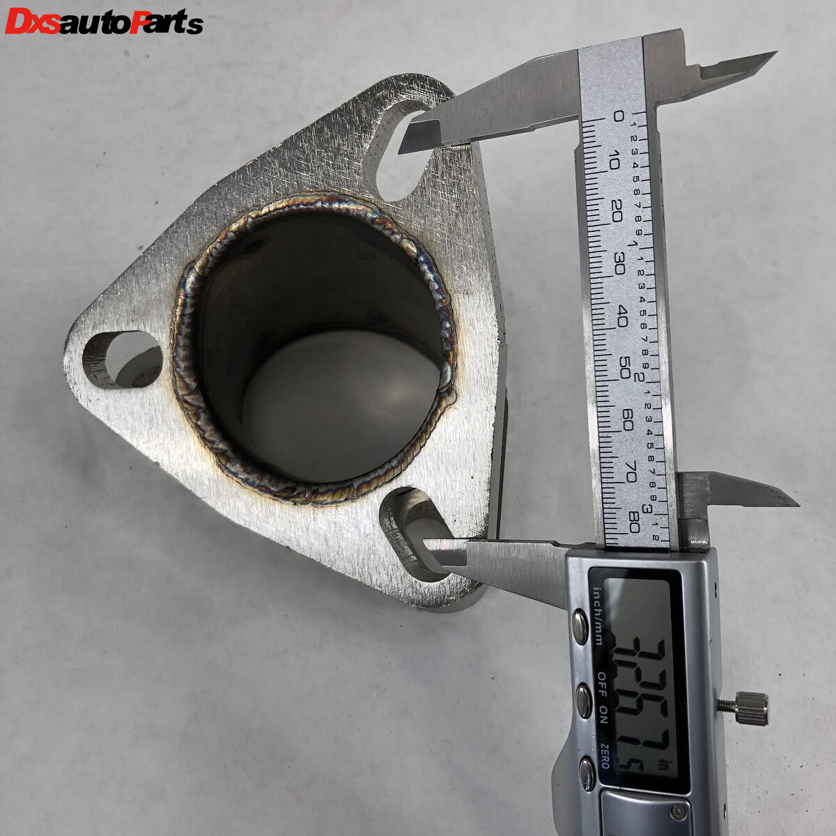 2.5" to 2.5" 45-degree 3 Bolt Flange Exhaust Muffler Pipe Flange Mild Steel