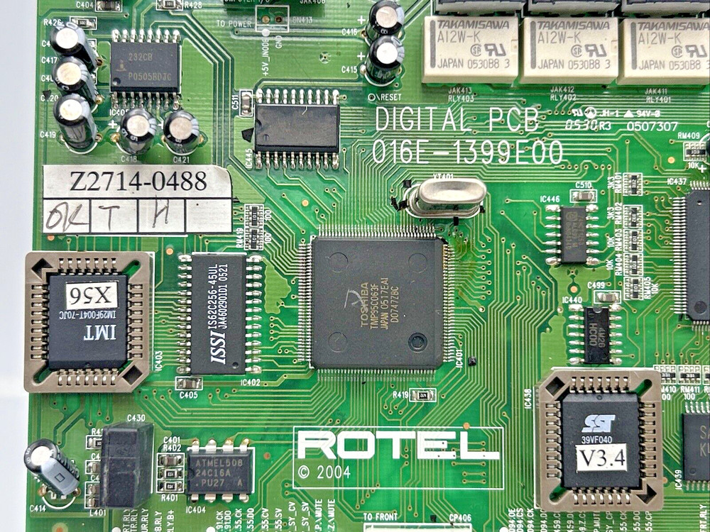 Rotel RSX-1056 Receiver Digital PCB Board 016E-1399E00 Only