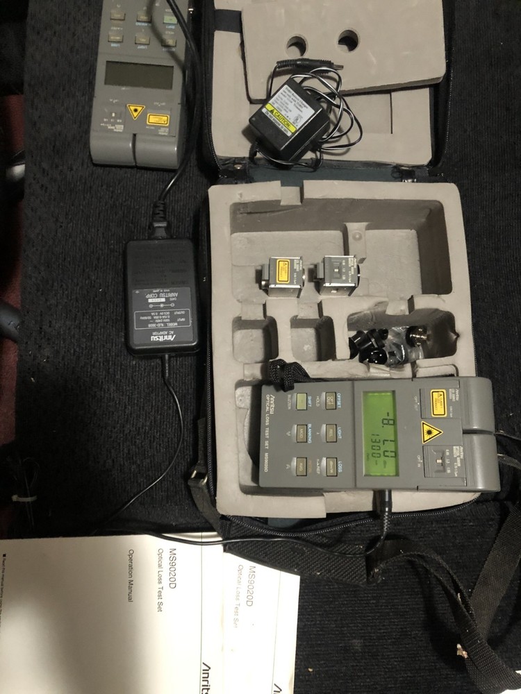 TWO- ANRITSU MS9020D Optical Loss Test Set