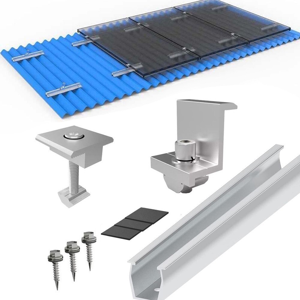 Bracket Rails Clamp Module Mounting PV Photovoltaic Solar Panel Solar Power