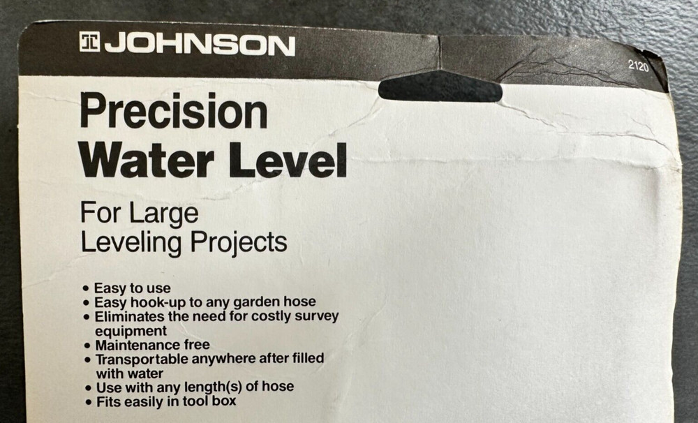 Johnson 2120 Pecision Water Level - New