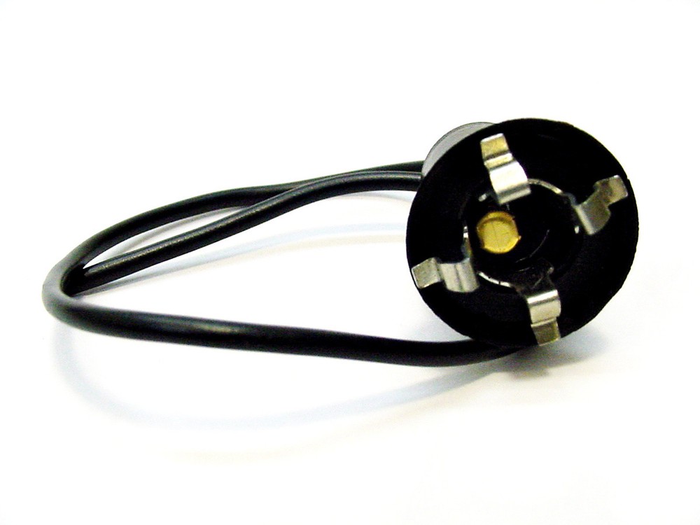 Interior Door License Plate Dash Courtesy Light Bulb Socket Pigtail Plug 5/8"