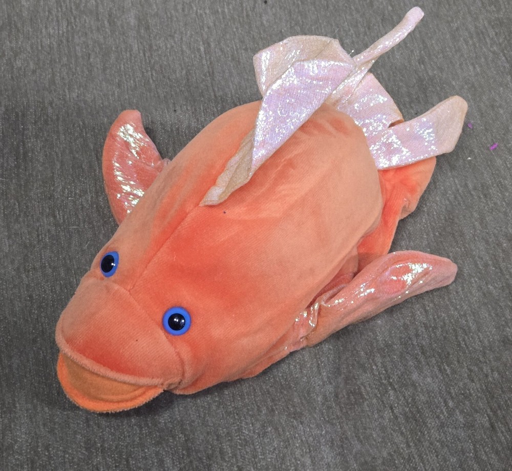 Caltoy Goldfish Orange Fish Hand Puppet