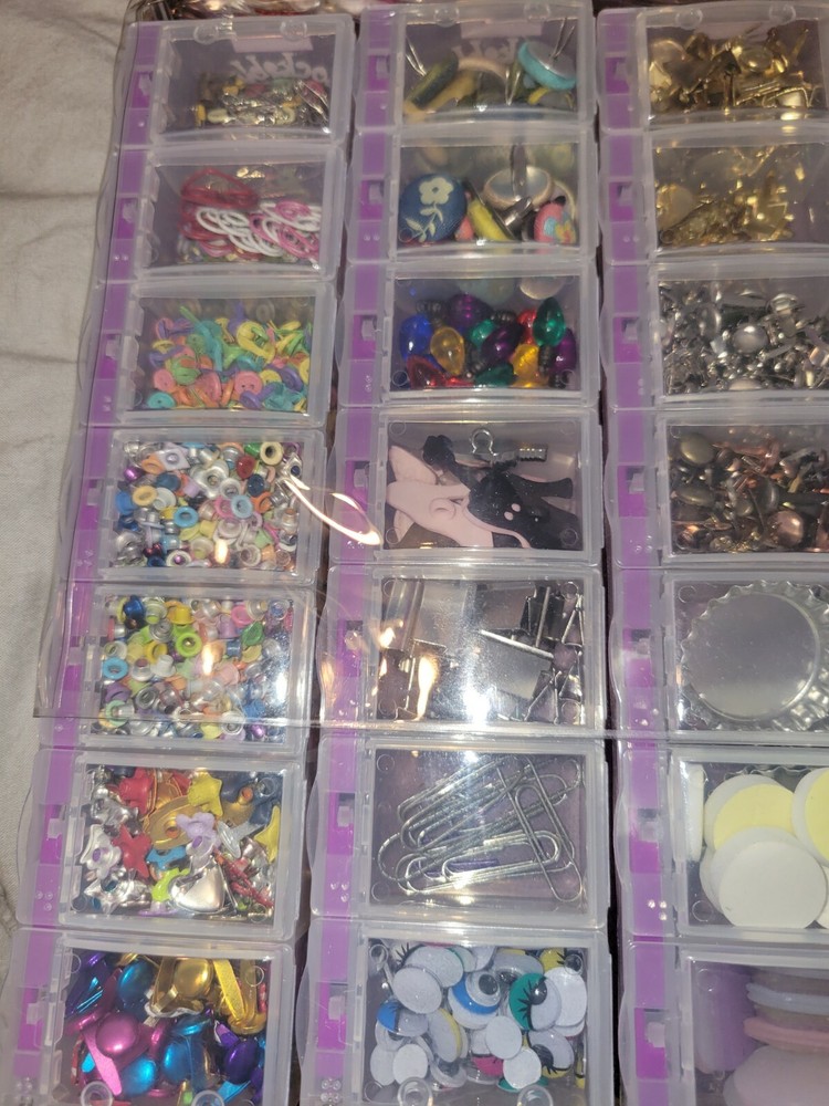 Craft Mates Lockables 56 Double Extra Large 2XL Compartment Full with Extras!!!