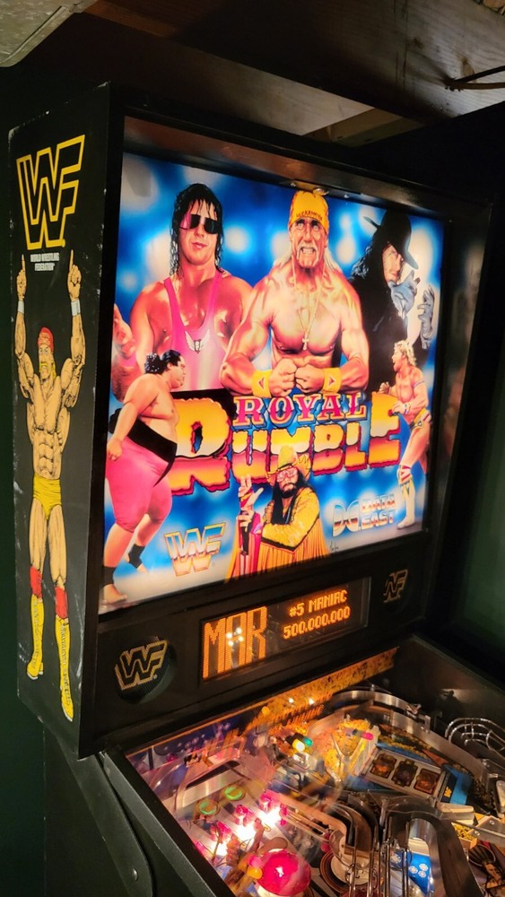WWF / WWE ROYAL RUMBLE PINBALL MACHINE (NICE!) - DATA EAST