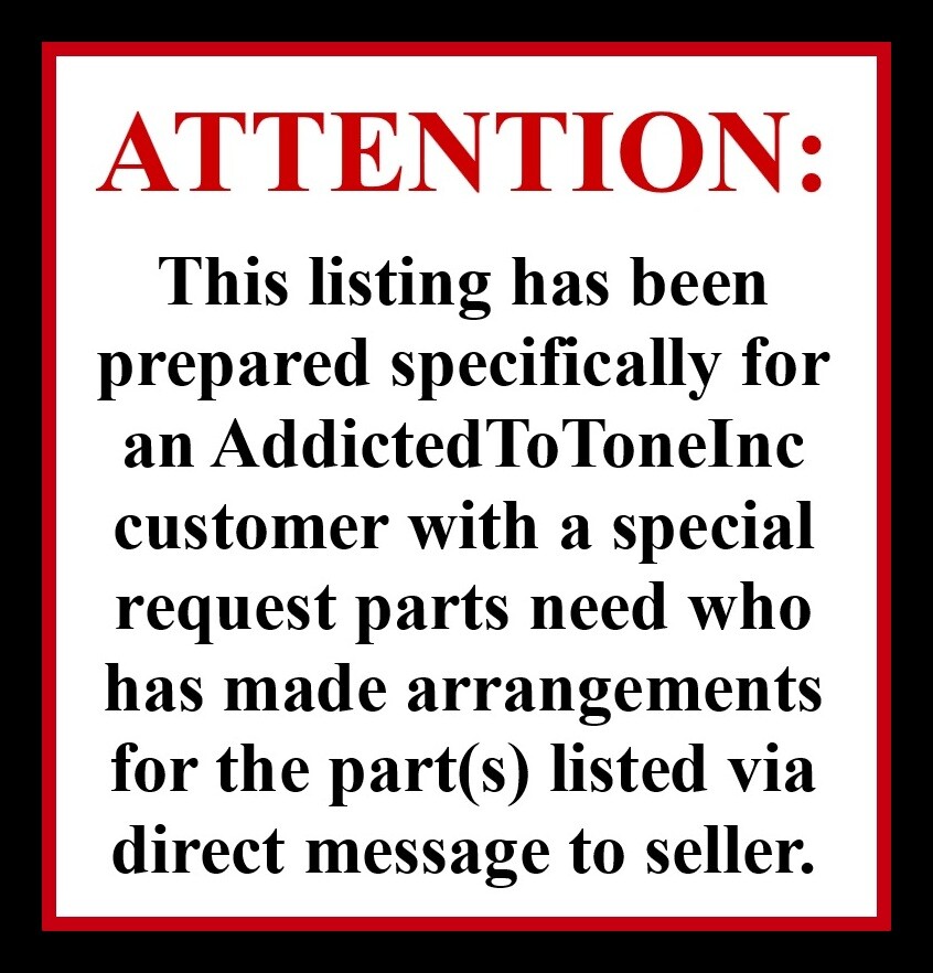 CUSTOM ORDER part request / Preamp Mounting Frame Chassis Assembly