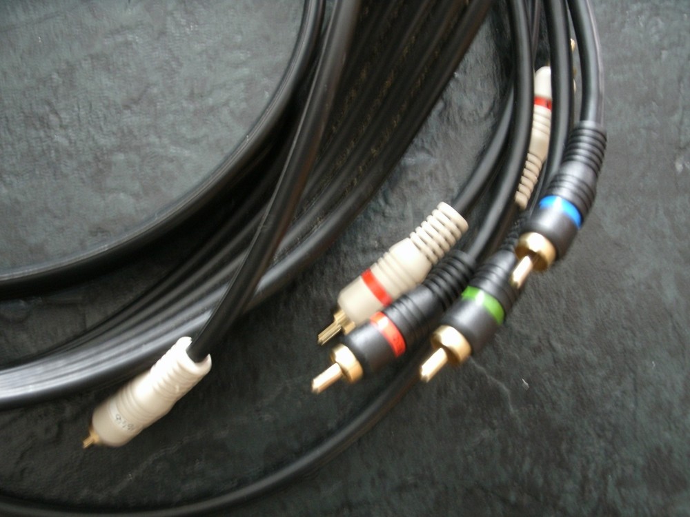 6' Premium RCA Component A/ V Cables