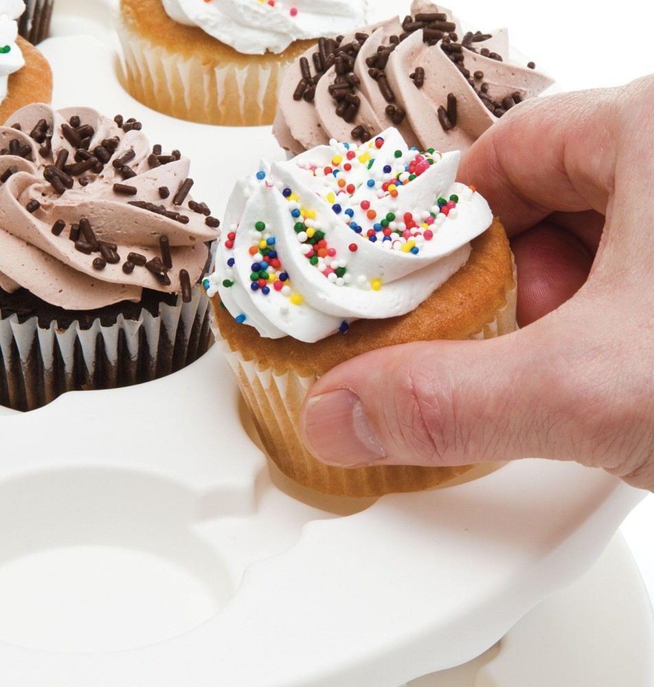 Collapsible Cupcake Carrier 12Cup Capacity, Foldable Design for Easy