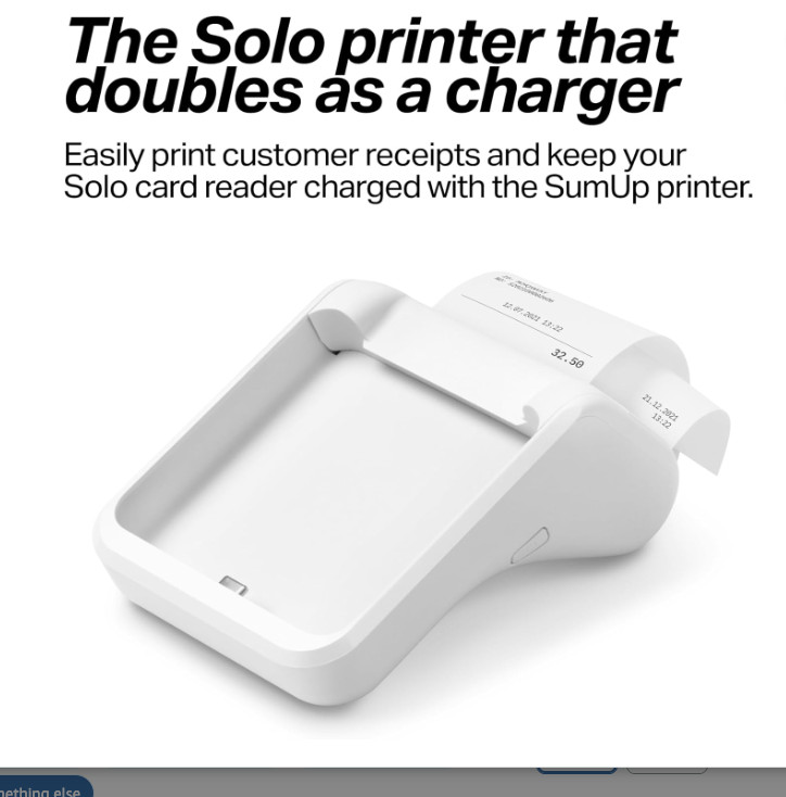 SumUp Solo Printer Bundle - Contactless Credit Card Payment Card Reader