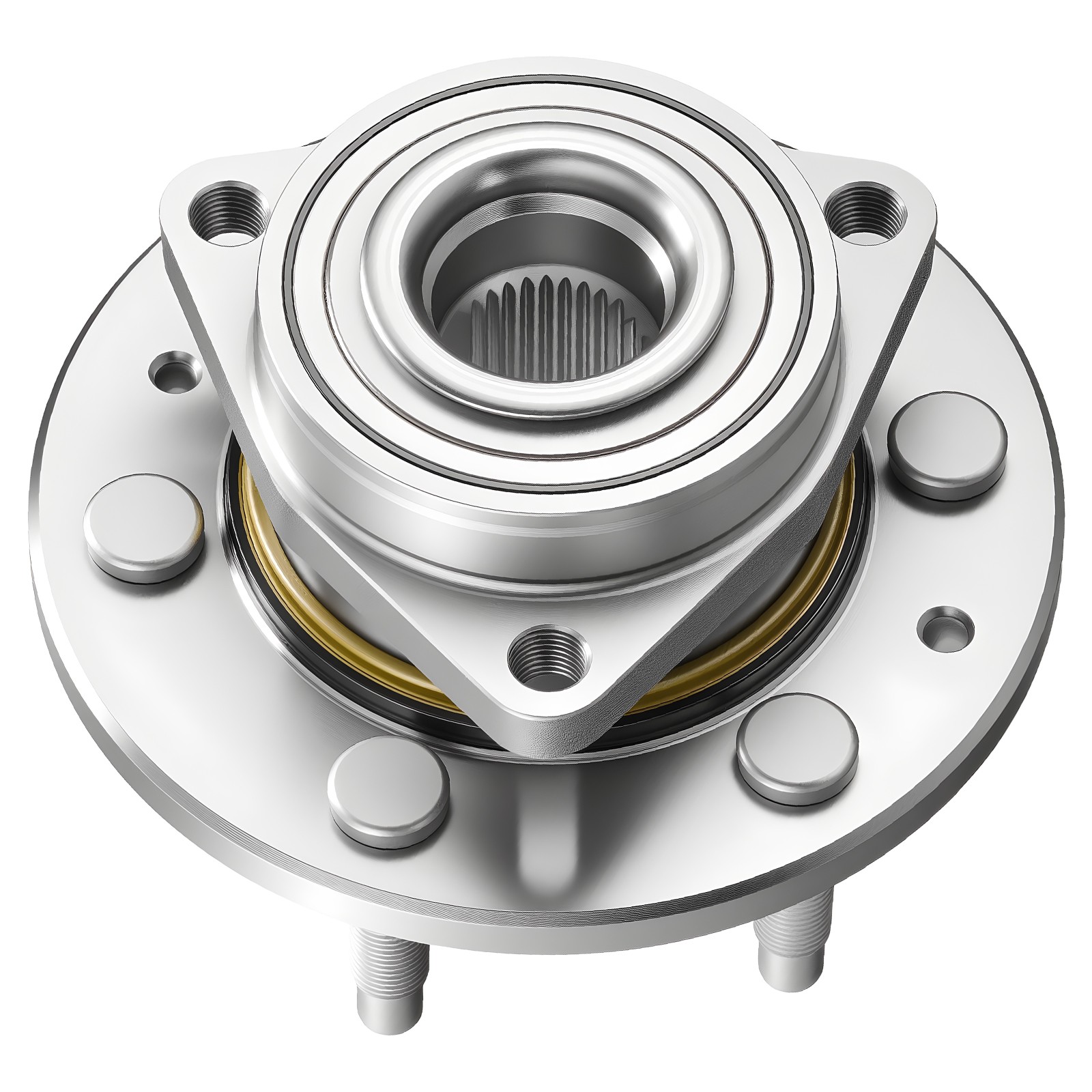 2PCS 4WD Front Wheel Bearing Hubs for 1999-2014 Chevy GMC Silverado Sierra 1500