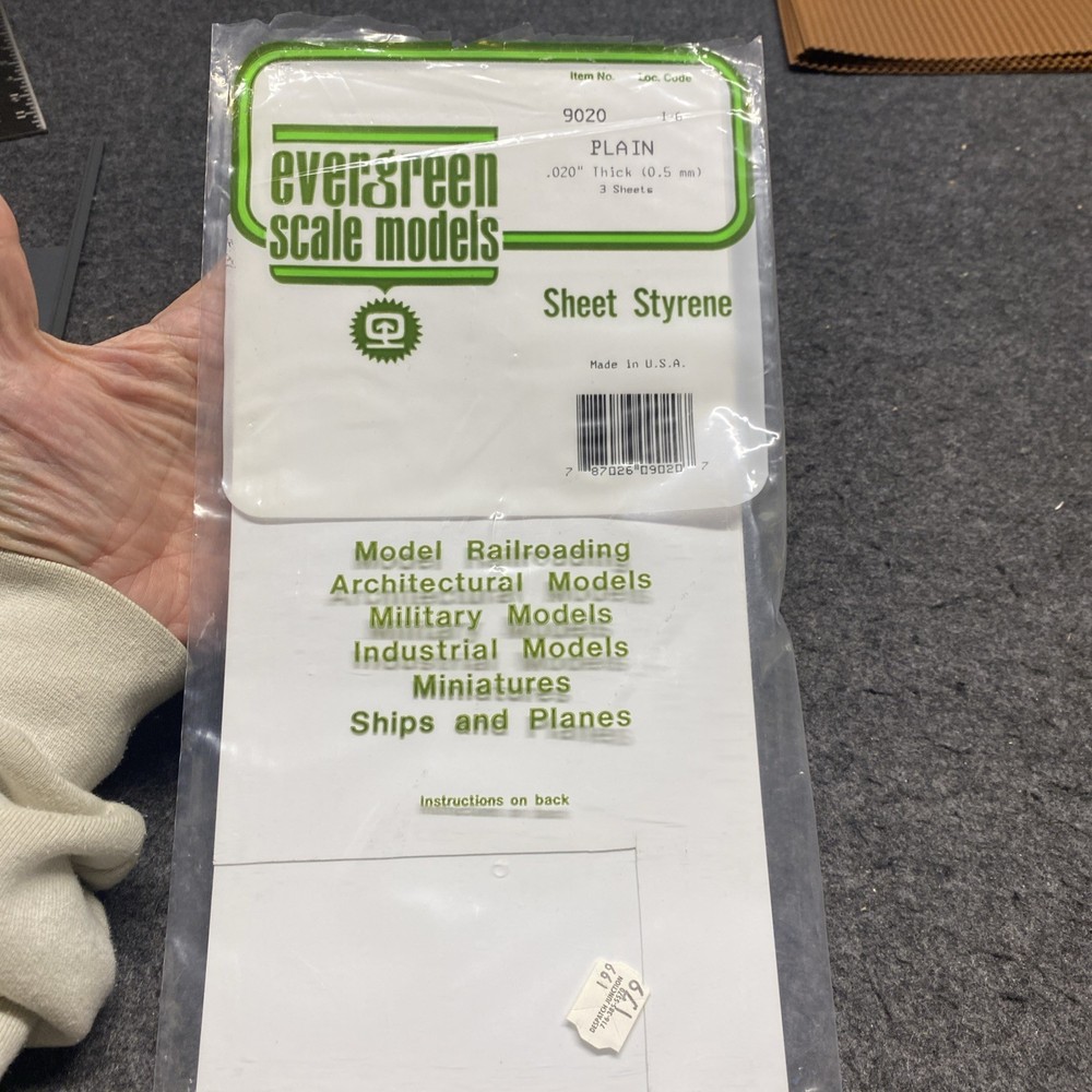 Evergreen Scale Models Open Pkg Sheet Styrene White & Clear Plus (DI021026-05)