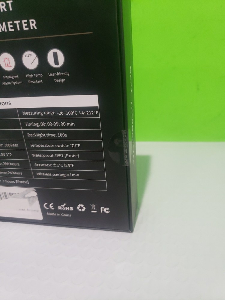 Digital Wireless Meat Thermometer Open Box