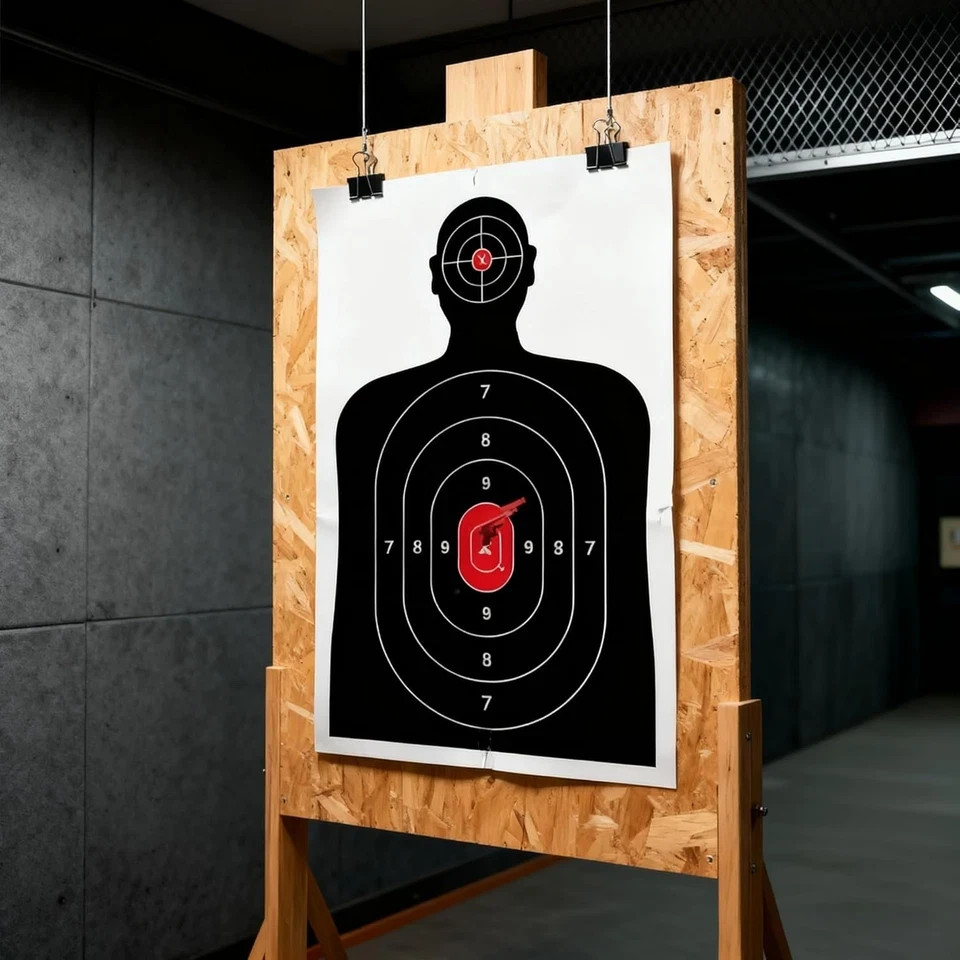 Shooting Target, Targets for Pistol Shooting Targets for the Range, 14x22, 50pk