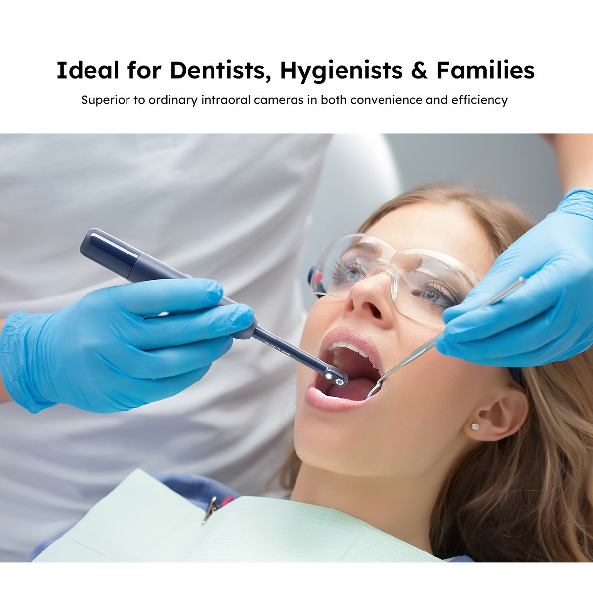 AZDENT Dental Intraoral Camera Digital Imaging Oral Camera Wifi 7 Cold LED light